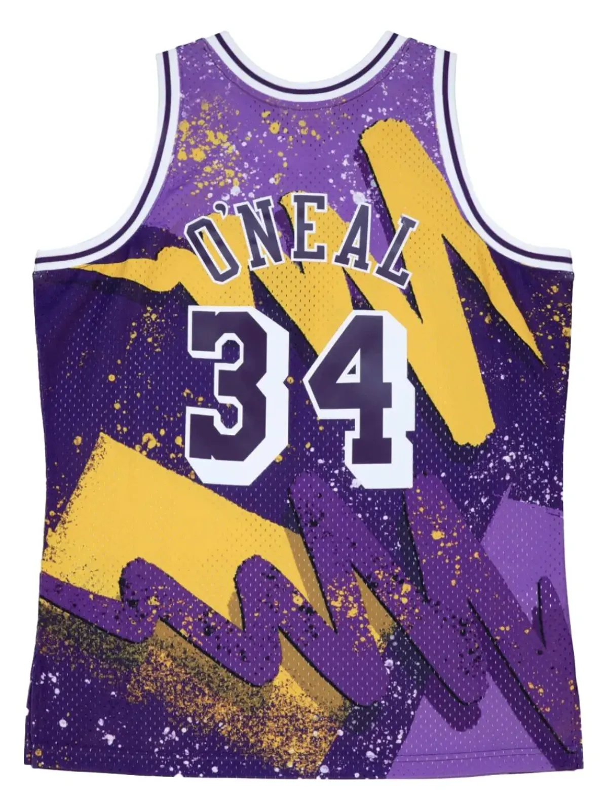 Mitchell & Ness NBA LA Lakers 96 Shaquille O'Neal Hyper Hoops Swingman ジャージーベストトップ - 画像2