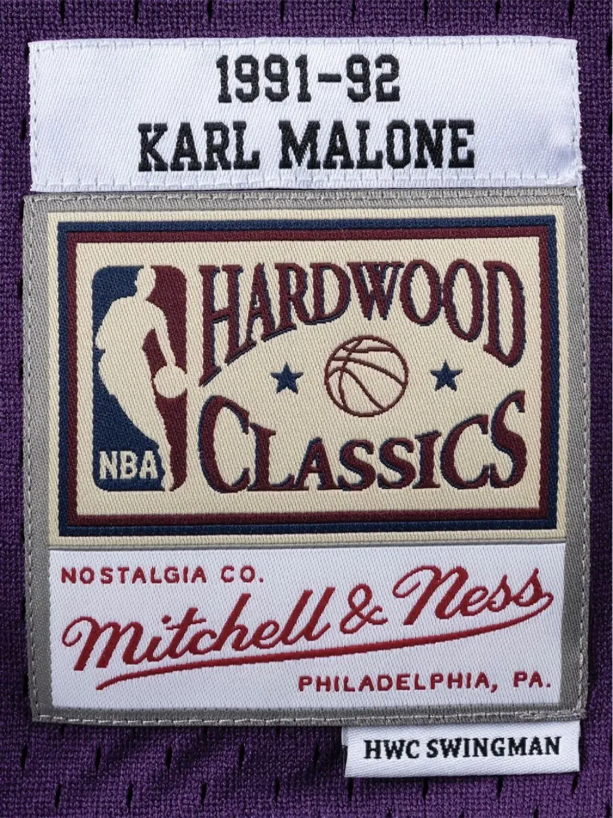 Mitchell & Ness NBA Utah Jazz 91 Karl Malone Swingman ジャージーベストトップ - 画像3