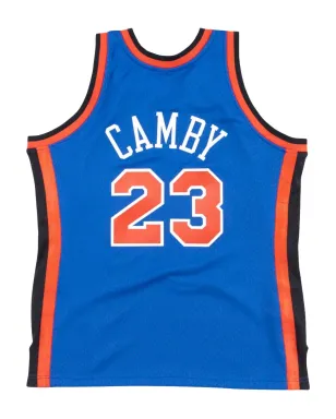 Mitchell & Ness x NBA New York Knicks 98-99 Marcus Camby Swingman タンクトップ - ブルー - サムネイル2