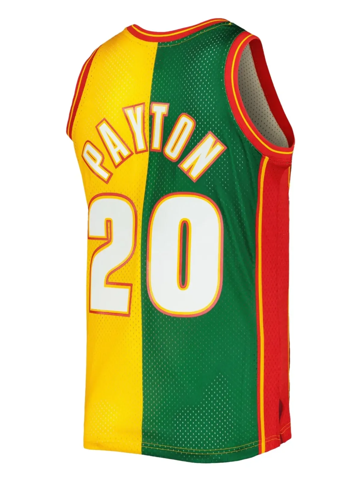 Mitchell & Ness x NBA Seattle Supersonics 1995 Gary Payton スプリットスイングマン タンクトップ - イエロー - 画像2