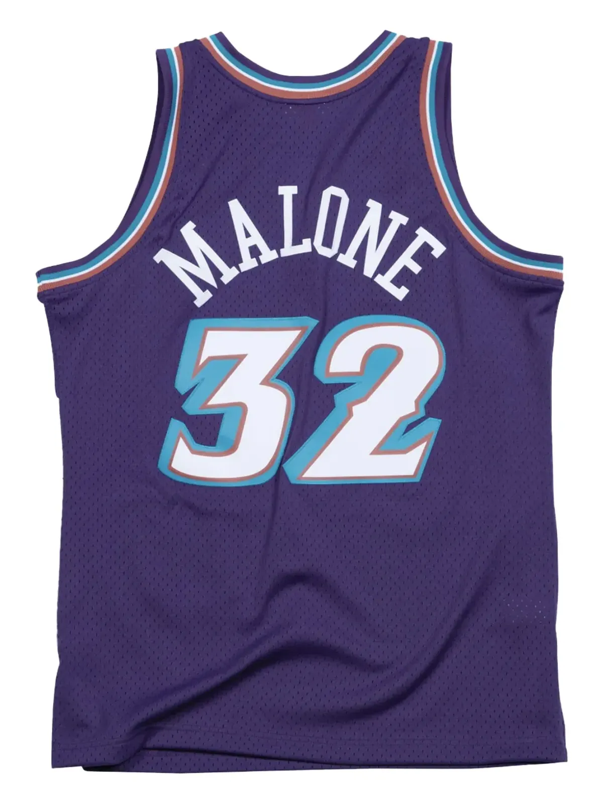 Mitchell & Ness カール・マローン NBA ユタ・ジャズ 1996 Road Swingman タンクトップ - パープル - 画像2