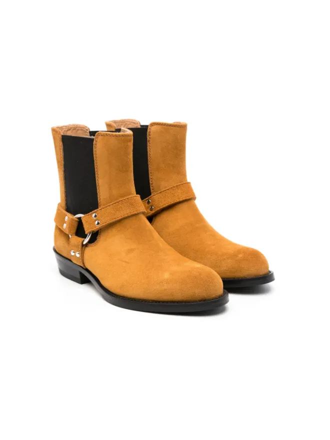 Gallucci Kids Gallucci Kids アーモンドトゥ スエード アンクルブーツの商品画像