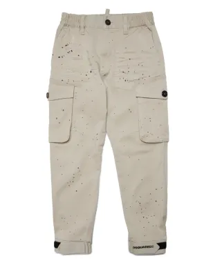 DSQUARED2 KIDS paint-splatter trousers - サムネイル1