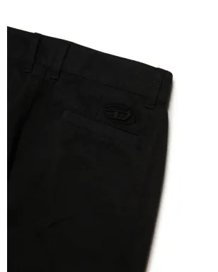 Diesel Kids Pbas ストレートレッグ コットン トラウザーズ - サムネイル3