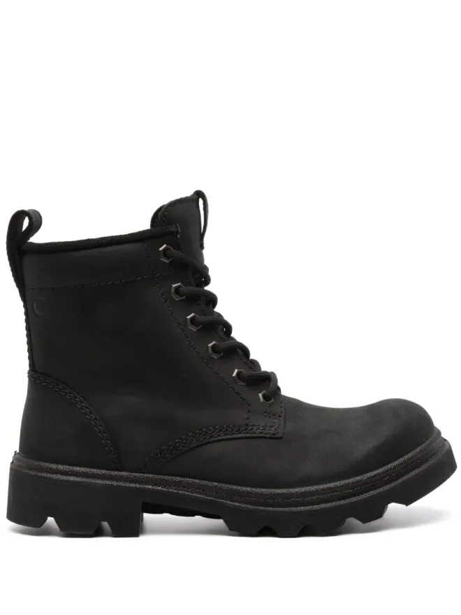 ECCO ECCO Grainer lace-up suede boots - Blackの商品画像