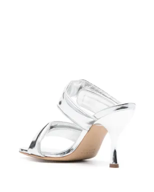 GIABORGHINI Perni laminated sandals - Silver - サムネイル3