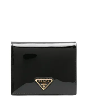 Prada トライアングルロゴ パテントレザー ウォレット - サムネイル1