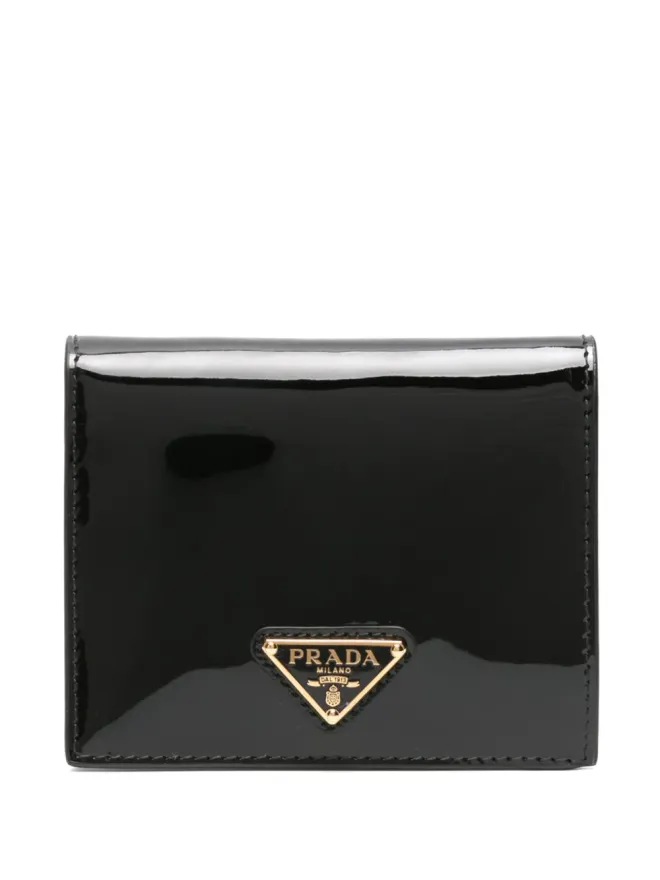 Prada Prada トライアングルロゴ パテントレザー ウォレットの商品画像