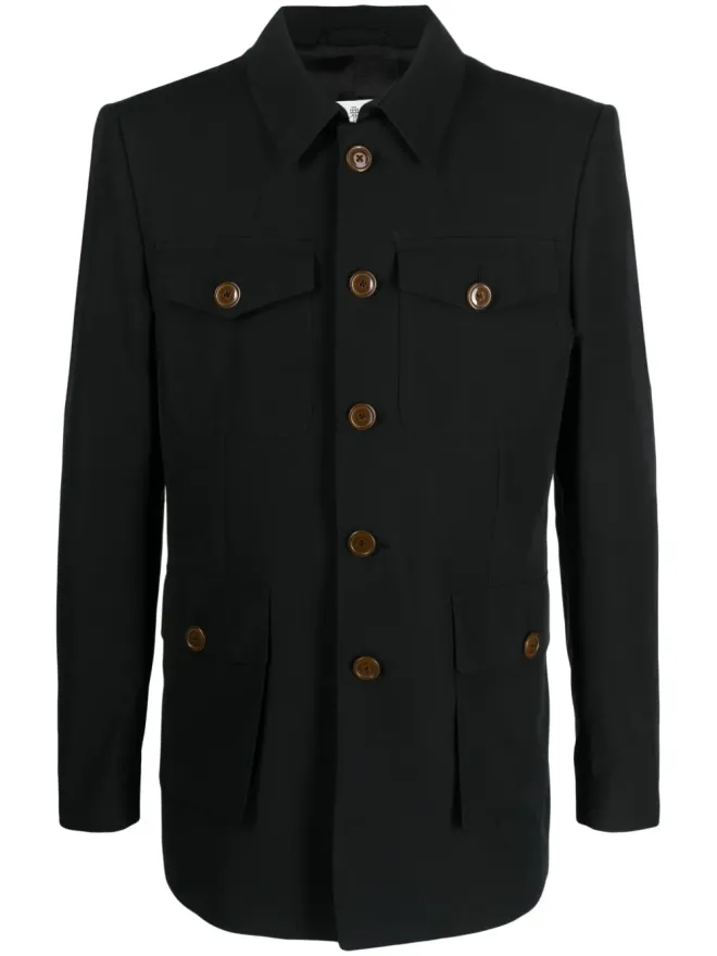 Vivienne Westwood Vivienne Westwood Sangコットンシャツジャケット - ブラックの商品画像