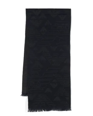 Emporio Armani イーグルヘッド ジャカード スカーフ - サムネイル1