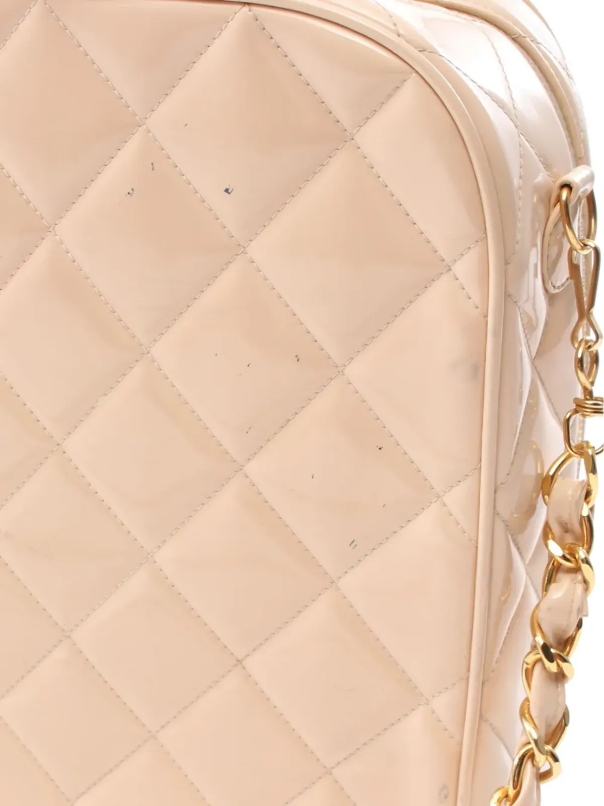 CHANEL ビンテージ 1994-1996 ダイヤモンドキルト ヴァニティバッグ - 画像5