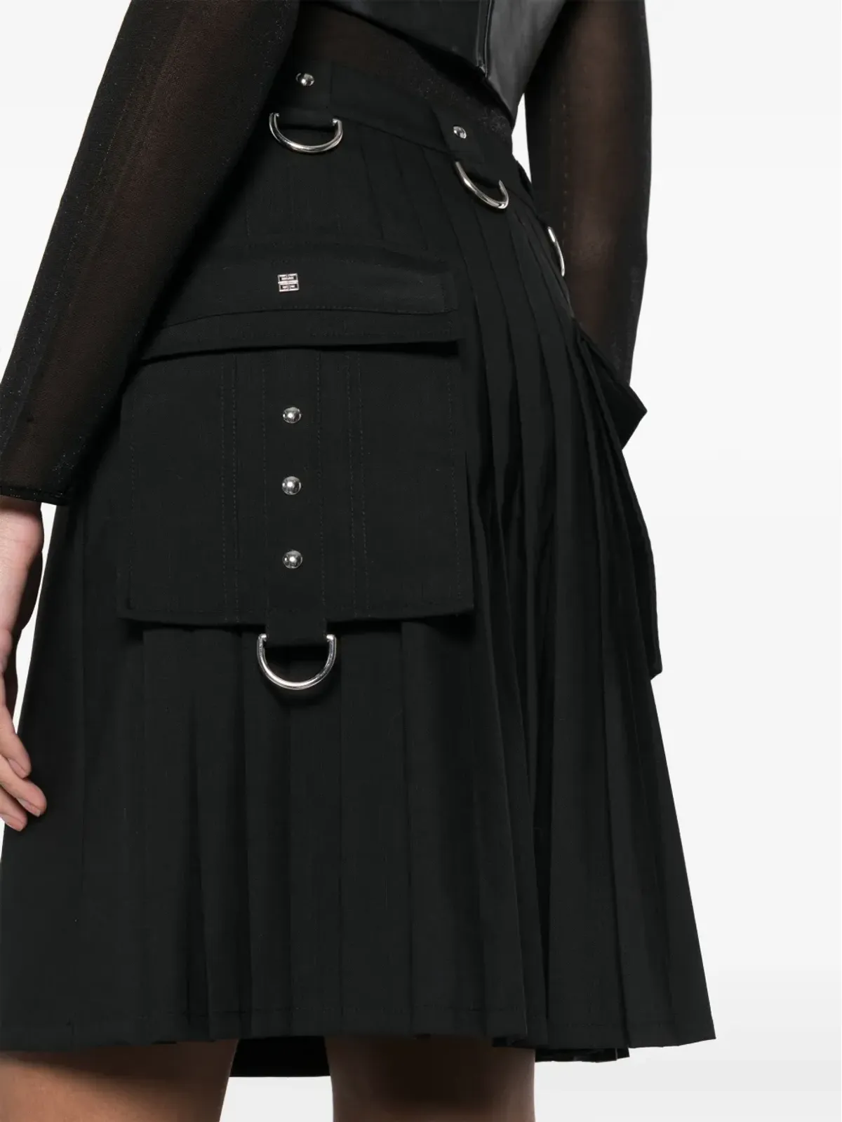 Givenchy Dリング装飾のAラインスカート - 画像5