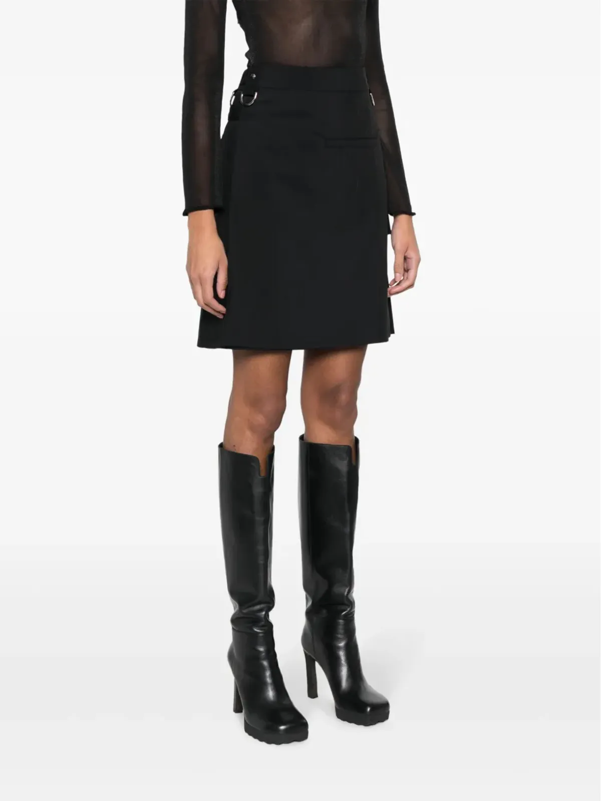 Givenchy Dリング装飾のAラインスカート - 画像3