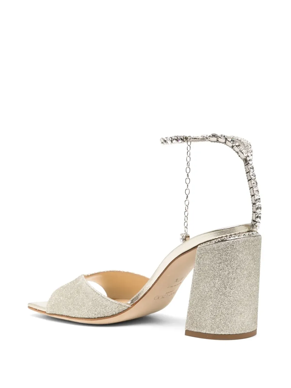 Jimmy Choo Saeda 85mm レザーサンダル - ゴールド - 画像3