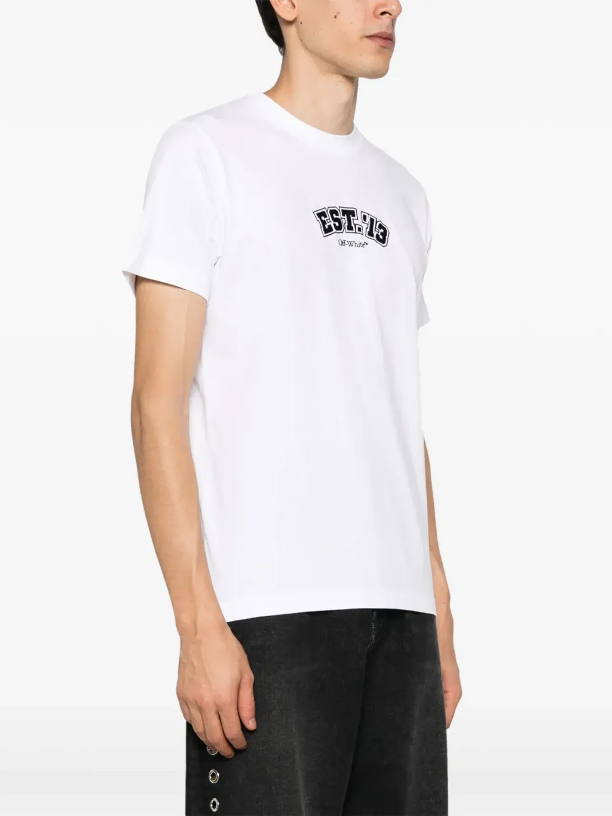 Off-White ロジック コットン Tシャツ - 画像5