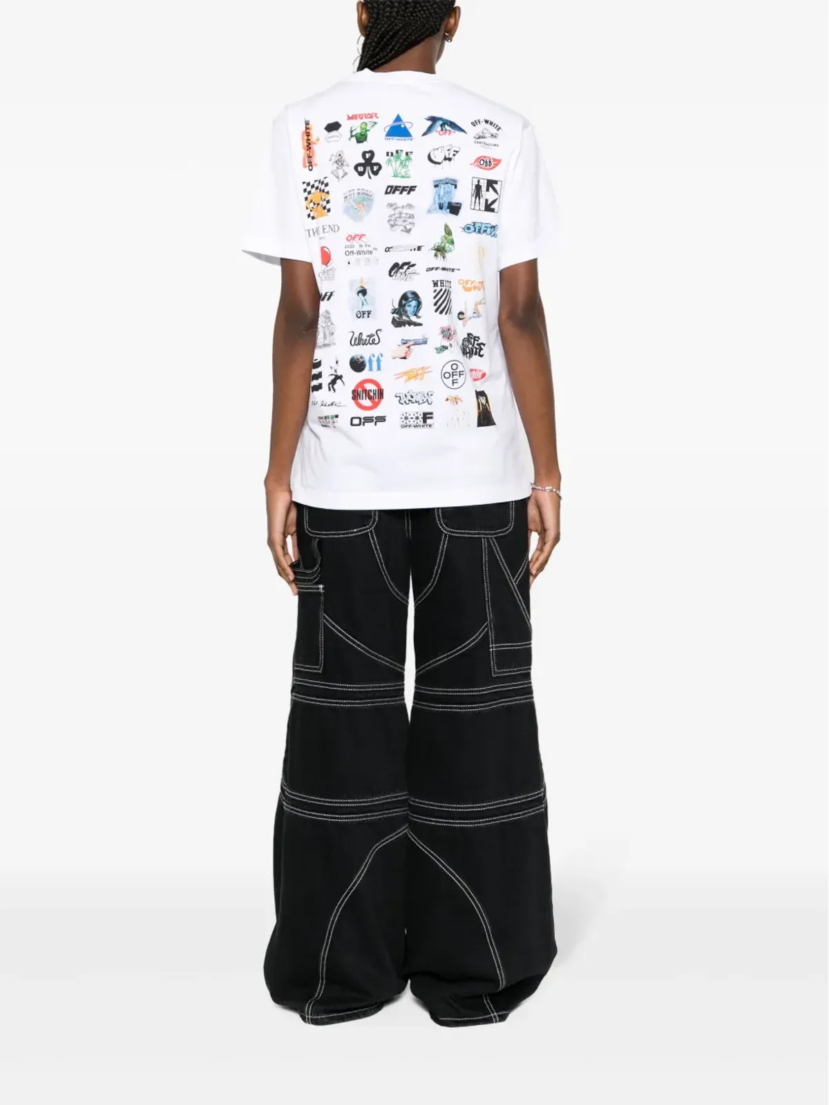 Off-White ロジック コットン Tシャツ - 画像3