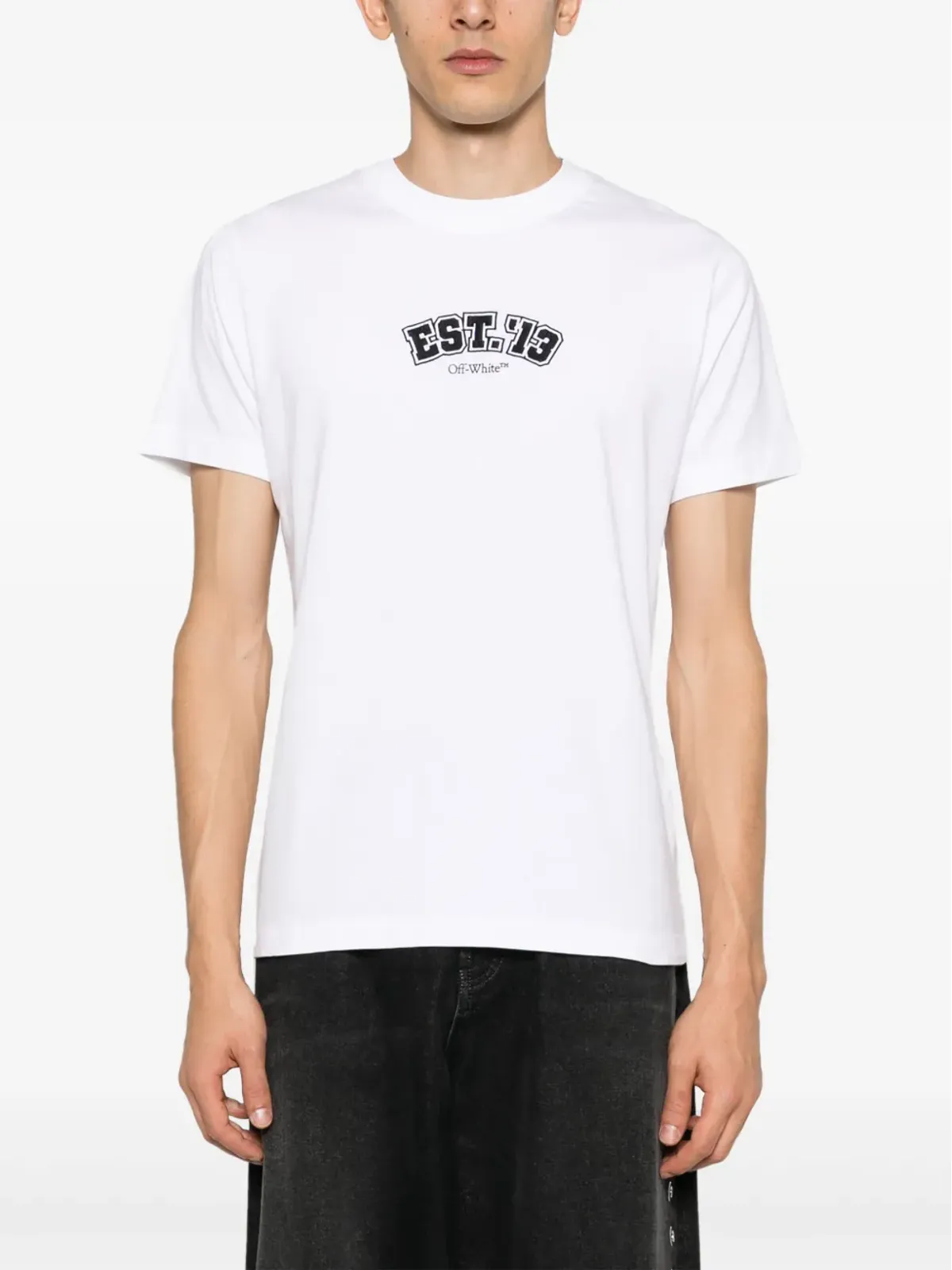 Off-White ロジック コットン Tシャツ - 画像4