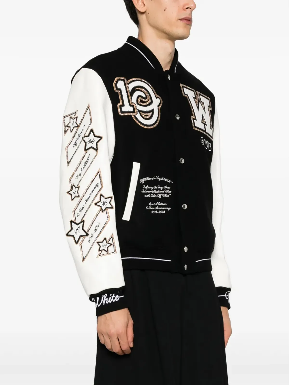 Off-White ロジック ヴァーシティジャケット - 画像5