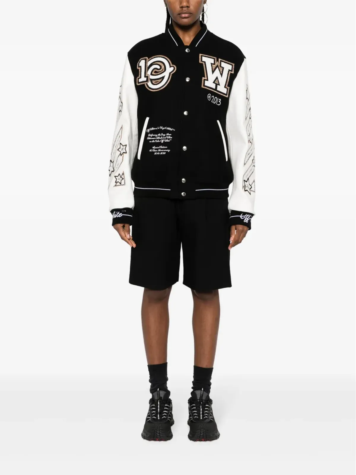 Off-White ロジック ヴァーシティジャケット - 画像3