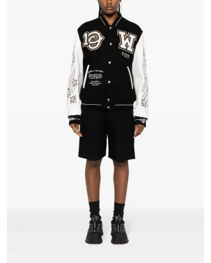 Off-White ロジック ヴァーシティジャケット - サムネイル3
