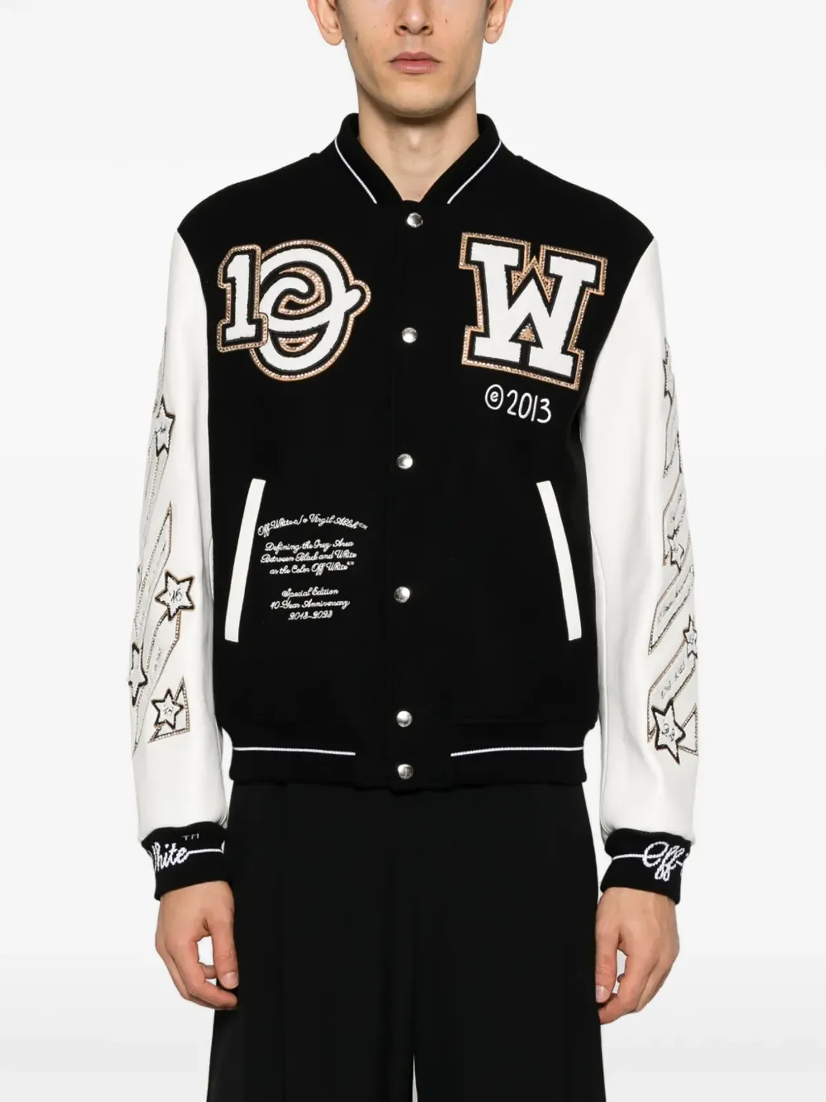 Off-White ロジック ヴァーシティジャケット - 画像4