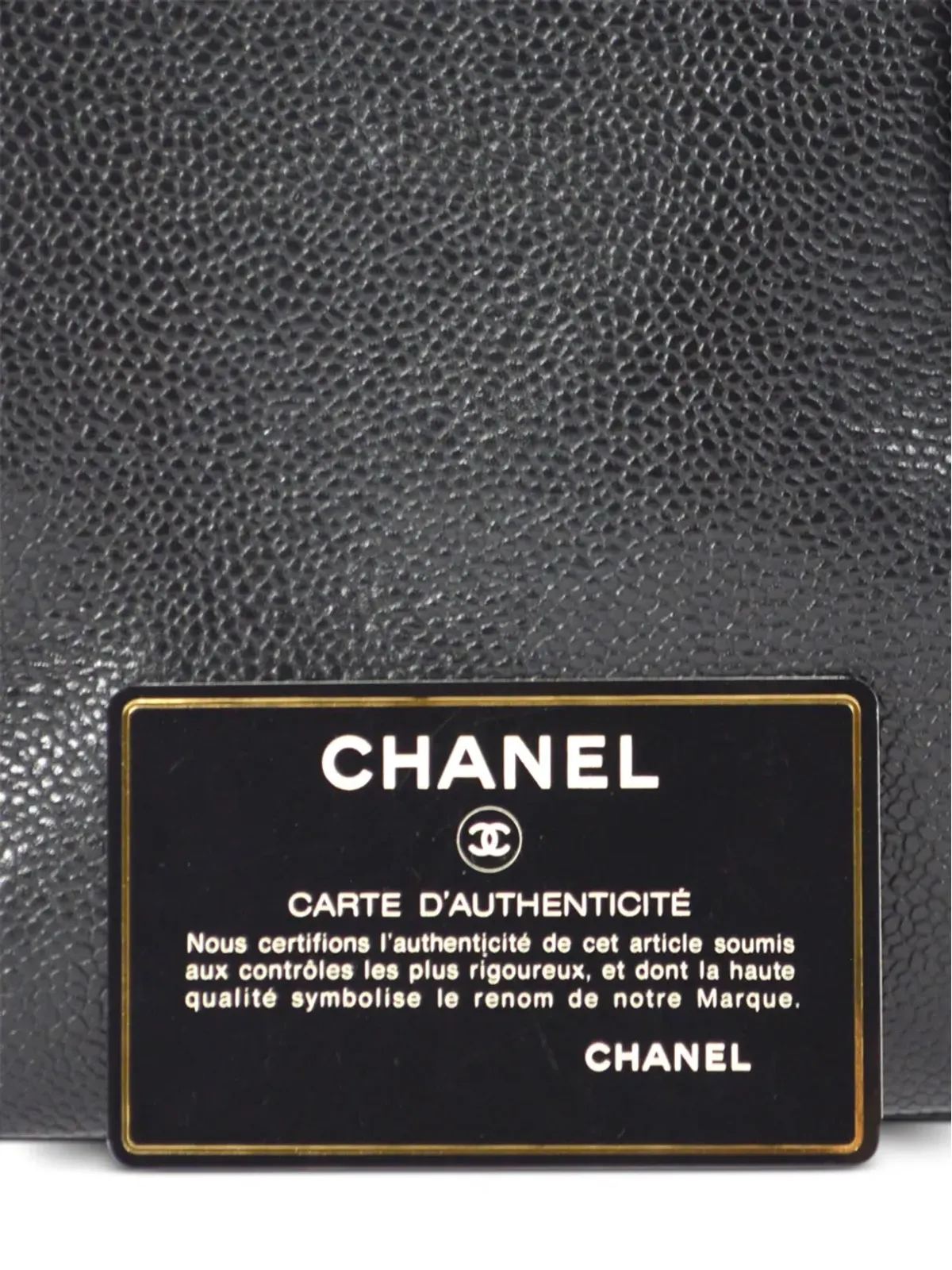CHANEL ビンテージ 1995 CC トートバッグ ブラック - 画像5