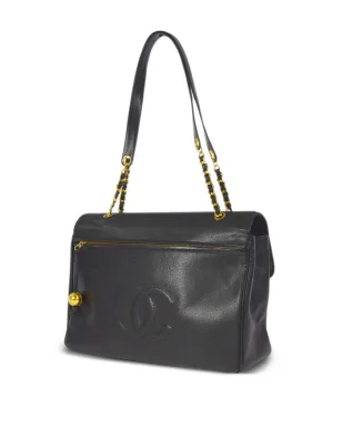 CHANEL ビンテージ 1995 CC トートバッグ ブラック - サムネイル2