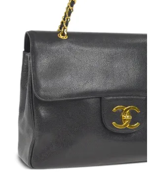 CHANEL ビンテージ 1995 CC トートバッグ ブラック - サムネイル3