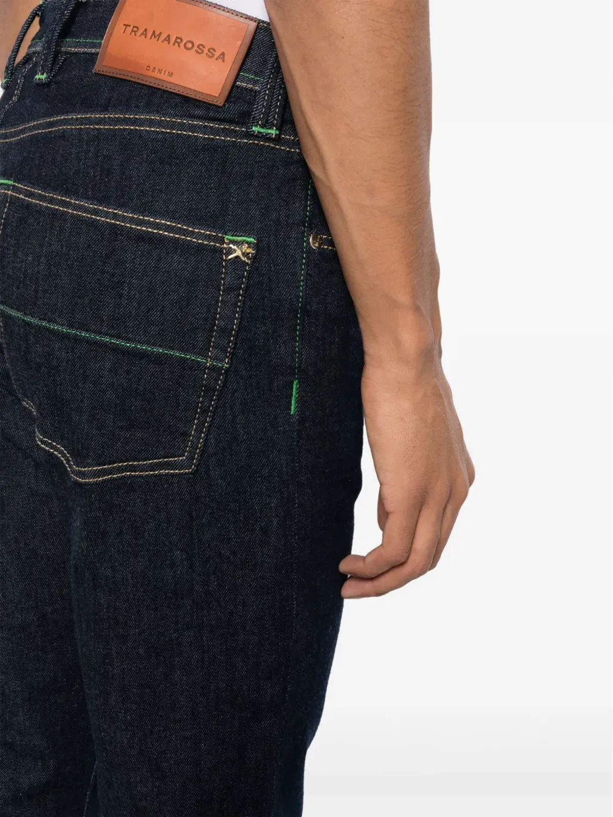 Sartoria Tramarossa レオナルド ミッドライズ ストレートジーンズ - 画像5