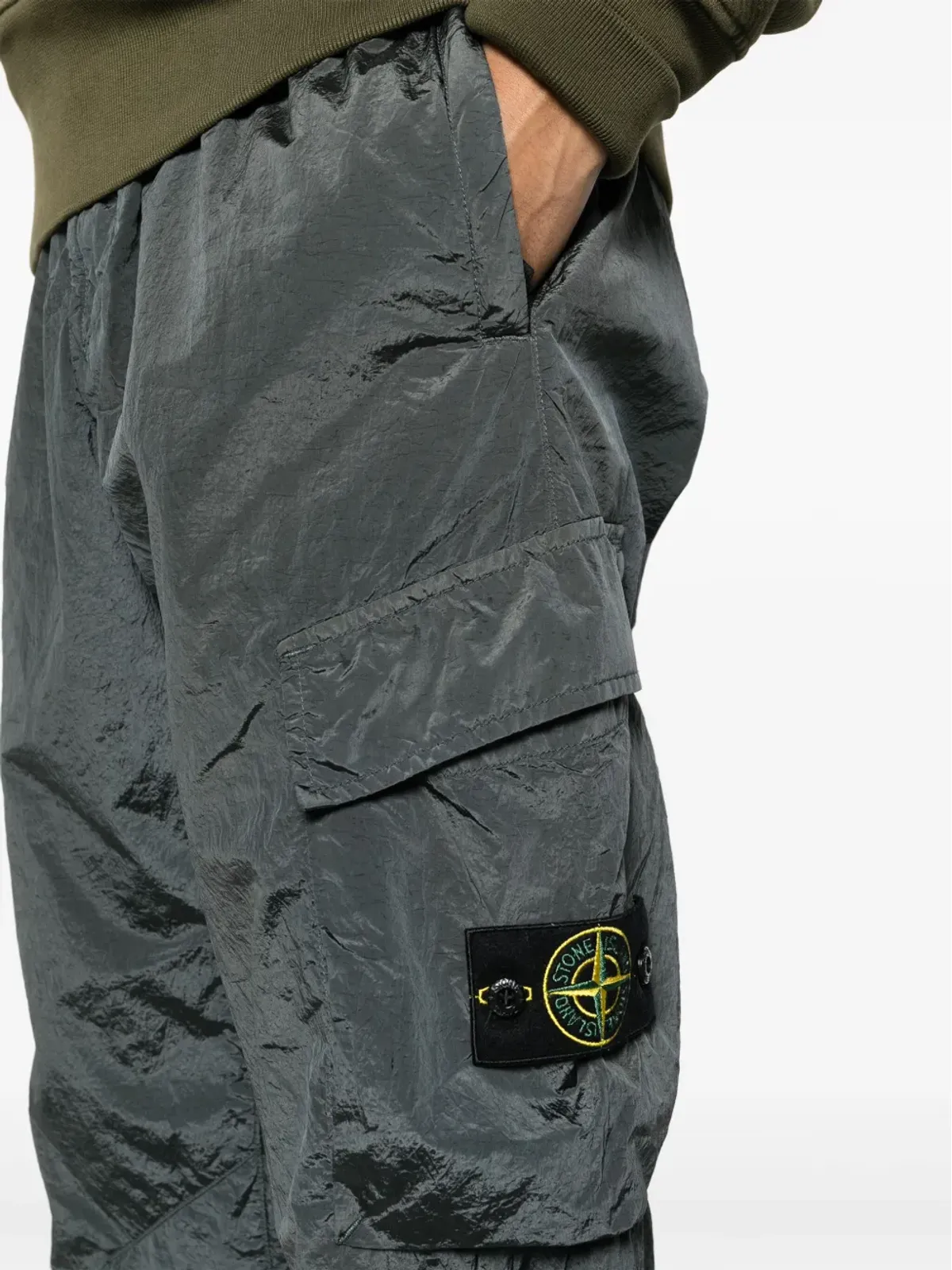 Stone Island コンパスモチーフ カーゴパンツ - グレー - 画像5
