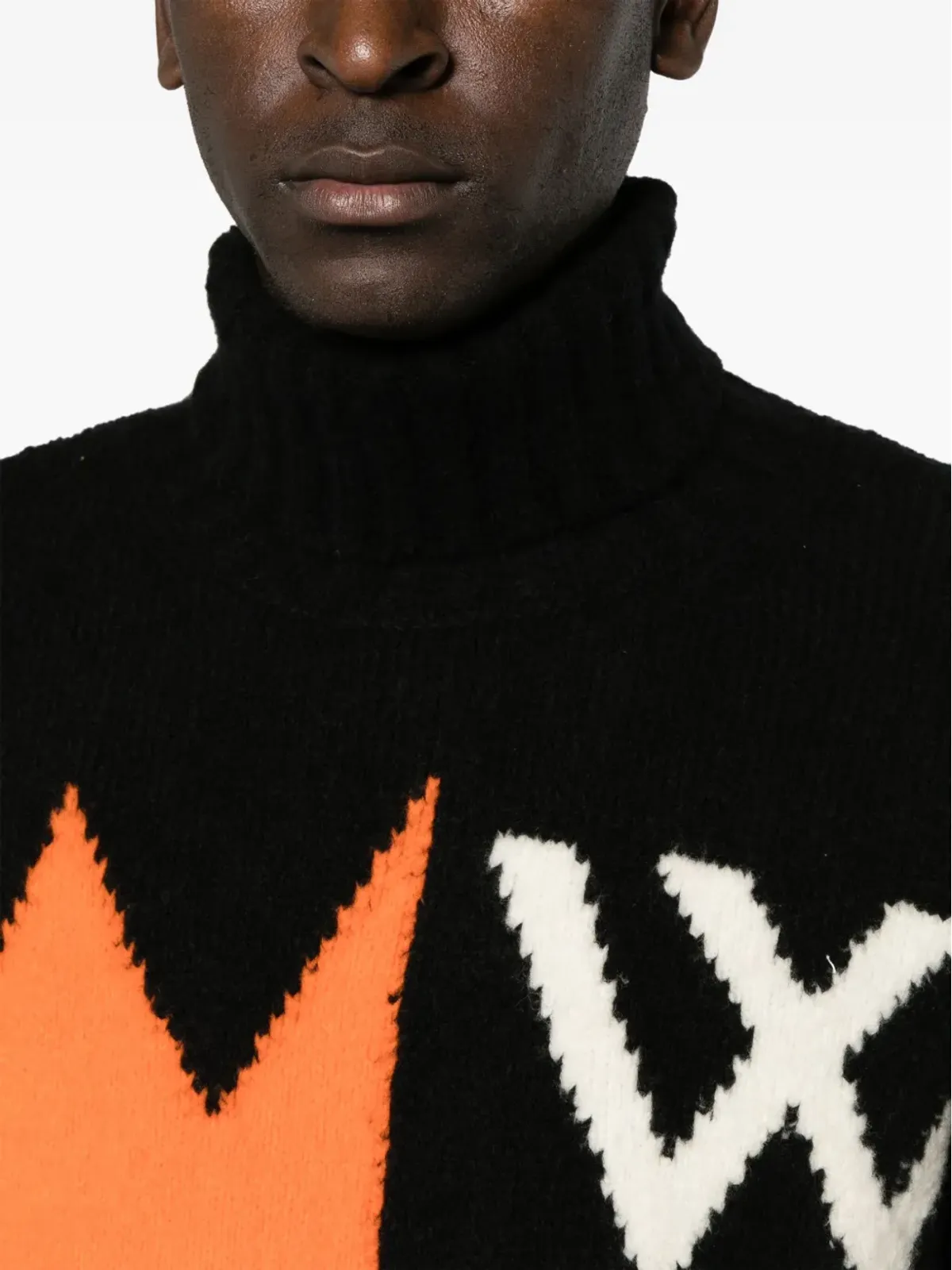 Walter Van Beirendonck スカルインターシャ・ニット ウール混紡 ジャンパー - ブラック - 画像5