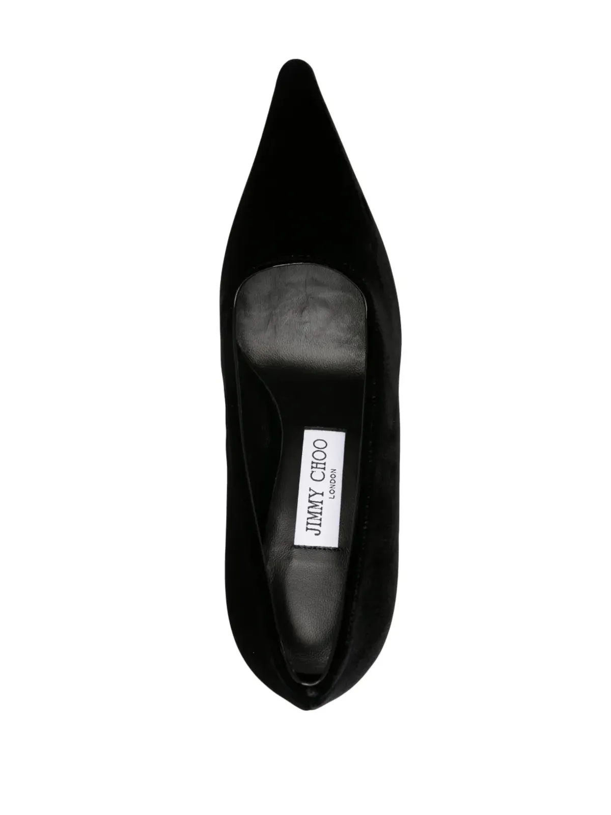 Jimmy Choo Ixia 95mm ベルベット パンプス - ブラック - 画像4