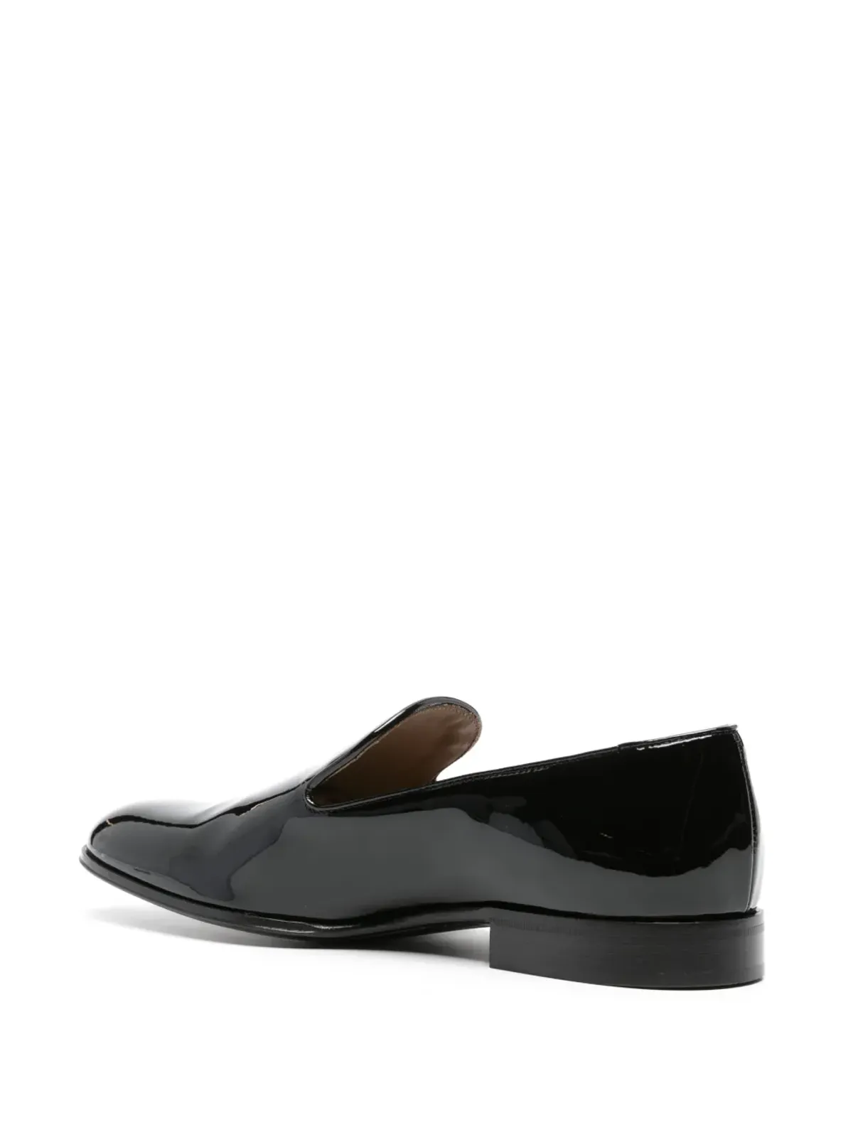 Gianvito Rossi パテントフィニッシュレザー ローファー ブラック - 画像3