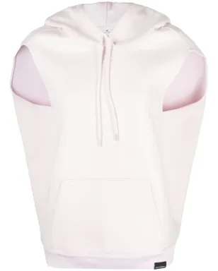 Courrèges ロゴ刺繍入り ジャージー生地のフーディー - ピンク - サムネイル1