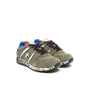 Premiata Kids Skyロゴアップリケスニーカー - サムネイル1