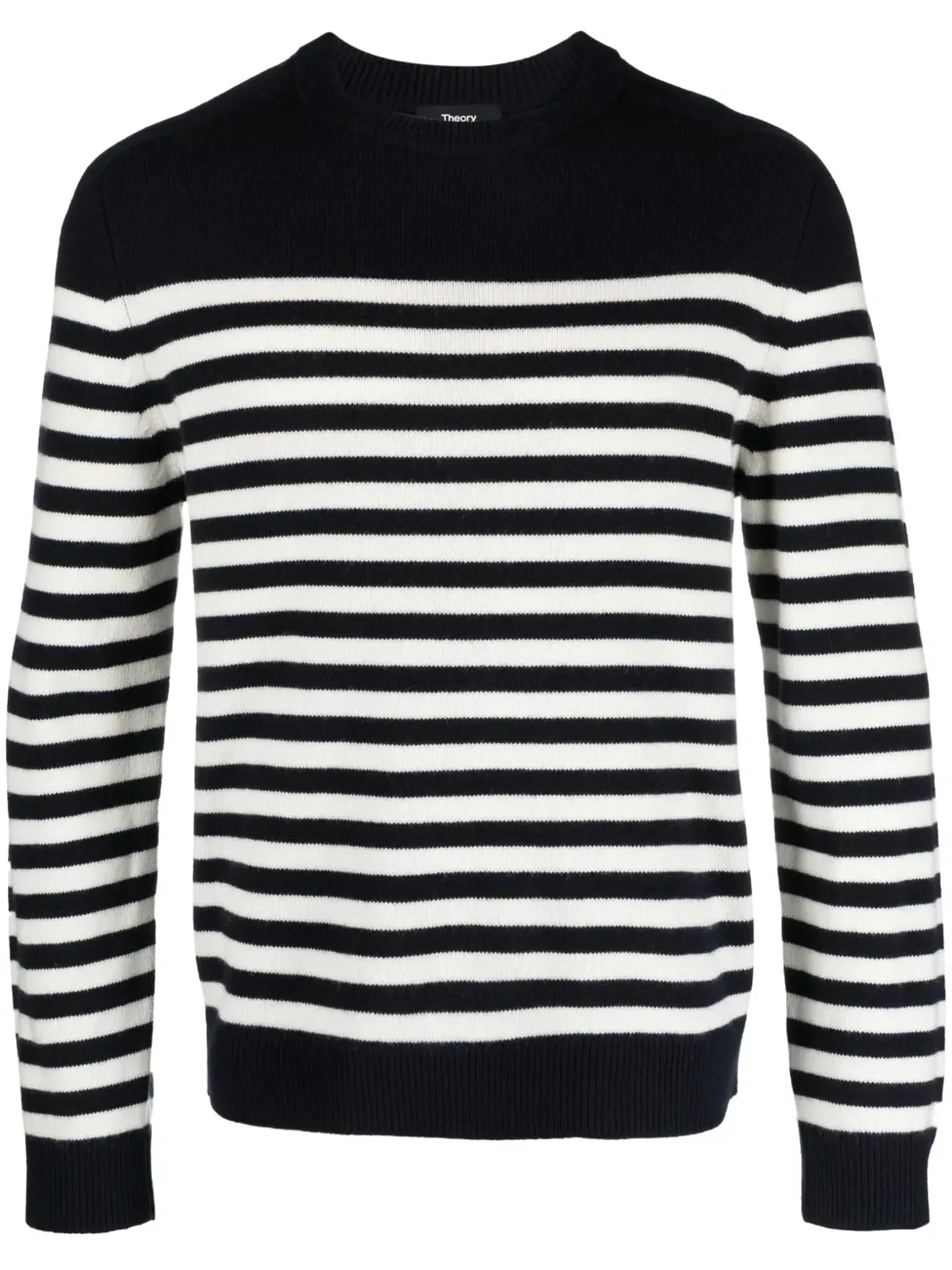 Theory Latho striped cotton jumper - 画像1