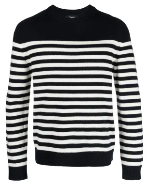 Theory Latho striped cotton jumper - サムネイル1