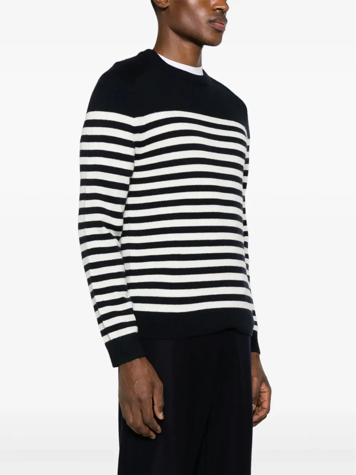Theory Latho striped cotton jumper - 画像3