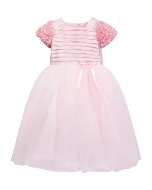 Sarah Louise プリーツ入りフリルベルト付きガウンドレス - サムネイル1