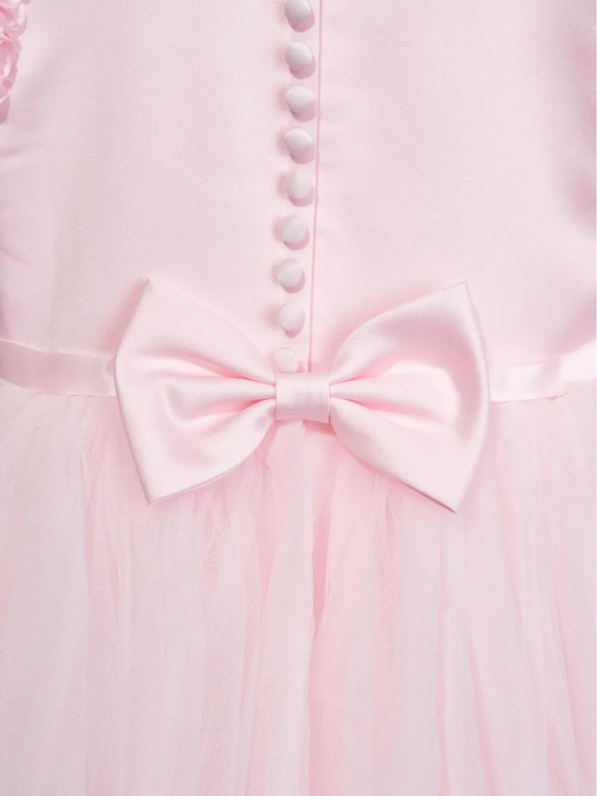 Sarah Louise プリーツ入りフリルベルト付きガウンドレス - 画像3