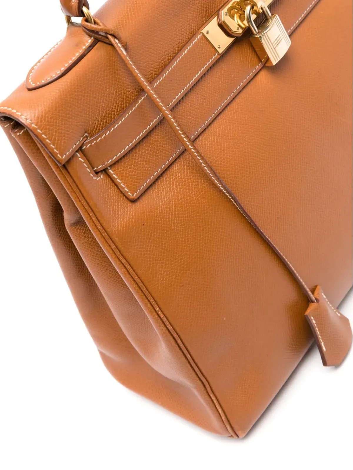 Hermès ビンテージ 1991年 ケリーバッグ - ブラウン - 画像4