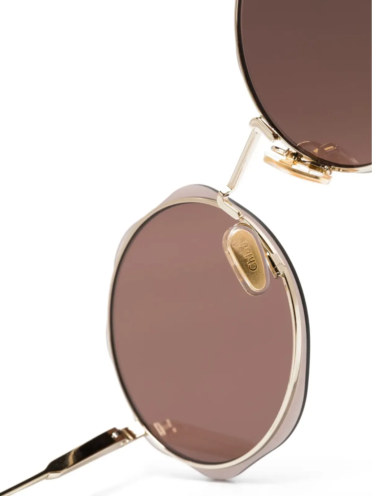 Chloé Eyewear Carlina round-frame サングラス - 画像3