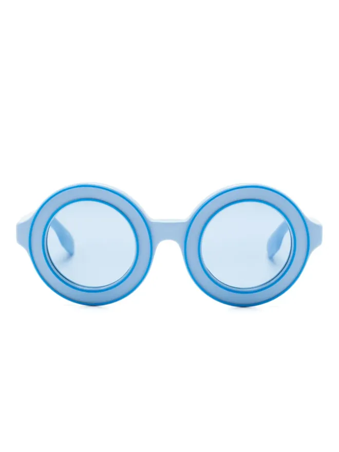 Burberry Kids Burberry Kids ツートーン ラウンドフレーム サングラスの商品画像