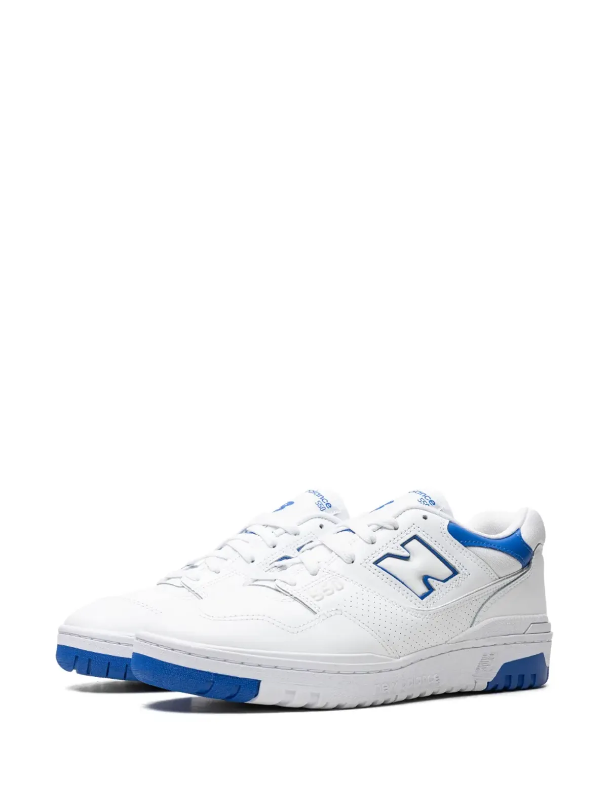 New Balance 550 ホワイト コバルトブルー スニーカー - 画像4
