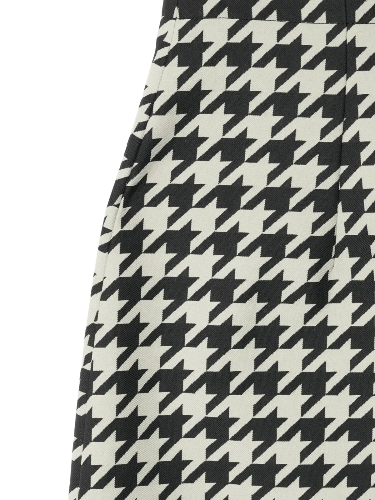 Burberry ヘリンボーン柄ギャバジン クロップドパンツ - ブラック - 画像5