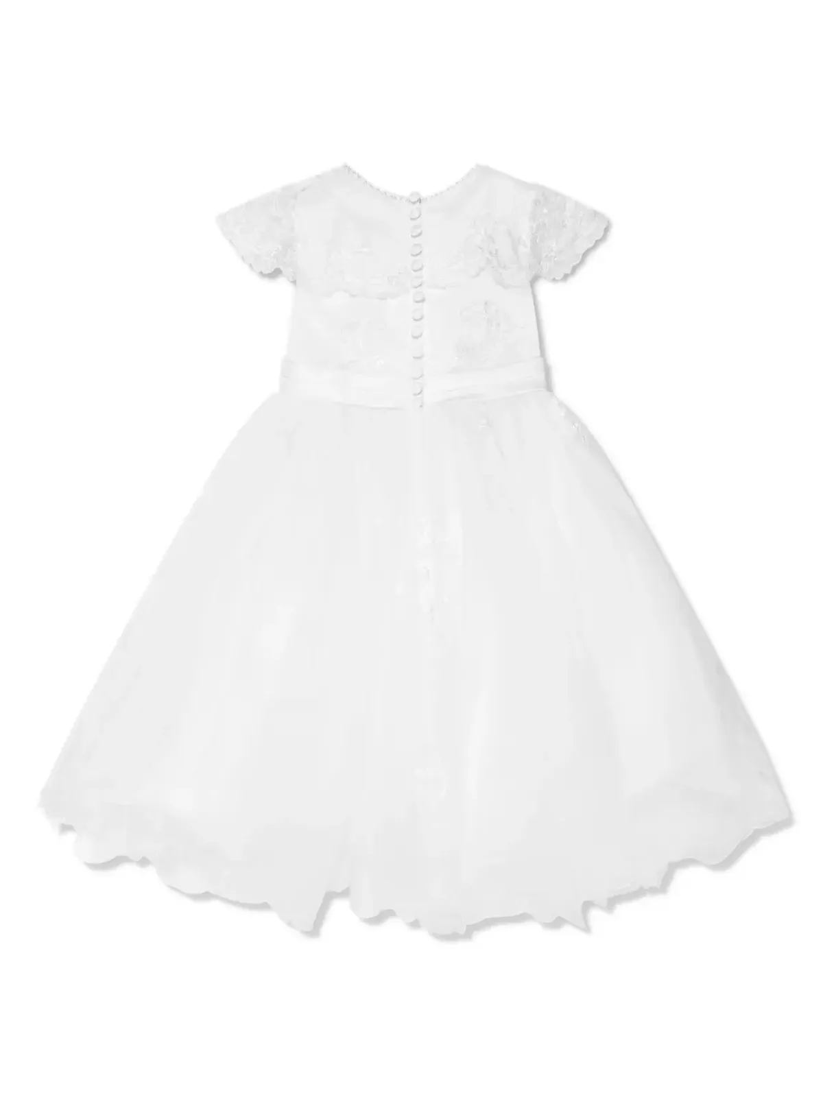 Sarah Louise レイヤード フローラルレース マキシドレス - White - 画像2