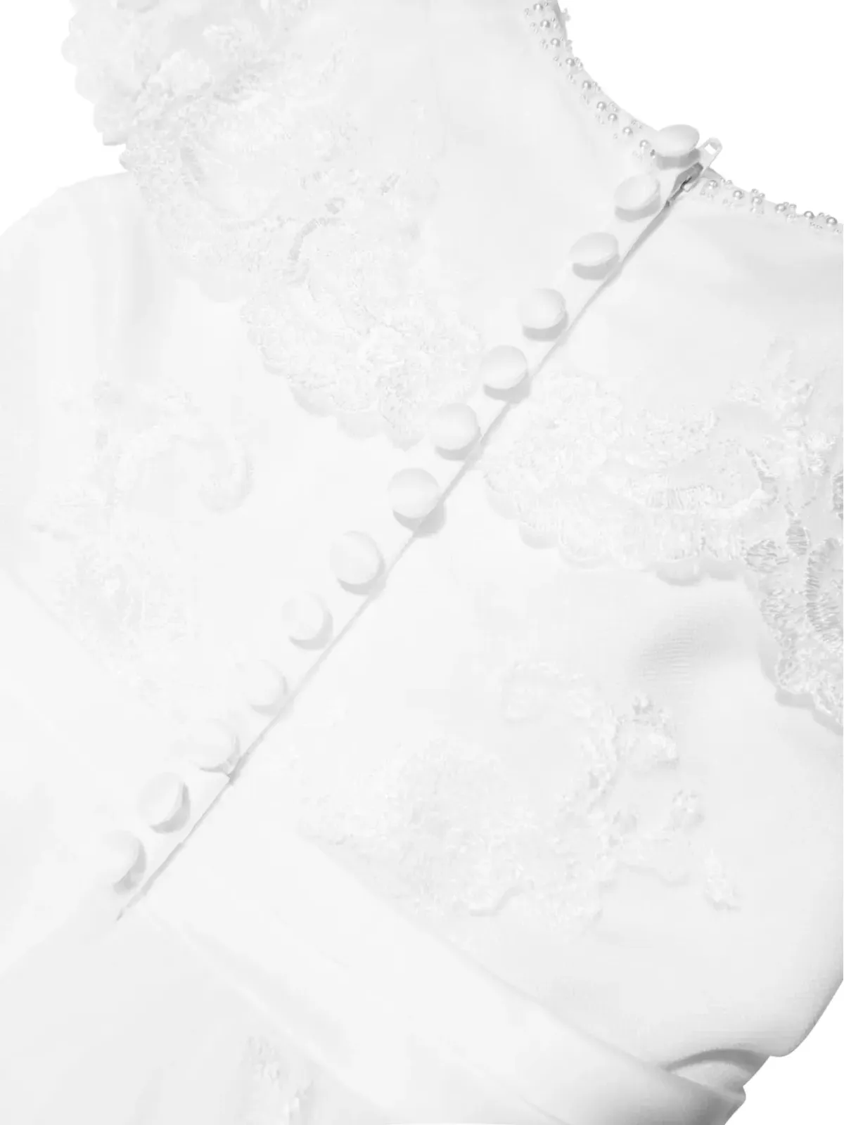Sarah Louise レイヤード フローラルレース マキシドレス - White - 画像3