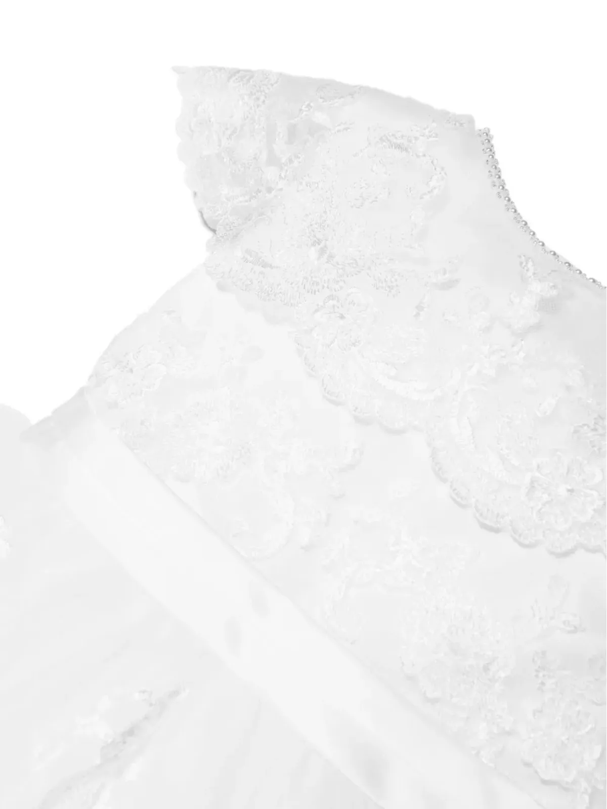 Sarah Louise レイヤード フローラルレース マキシドレス - White - 画像4