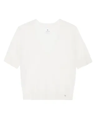 ANINE BING Aria ロゴプレート Tシャツ - ホワイト - サムネイル1