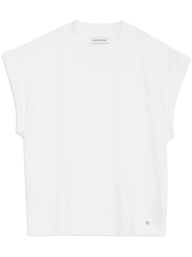 ANINE BING ANINE BING Caspen コットン Tシャツ - ホワイトの商品画像